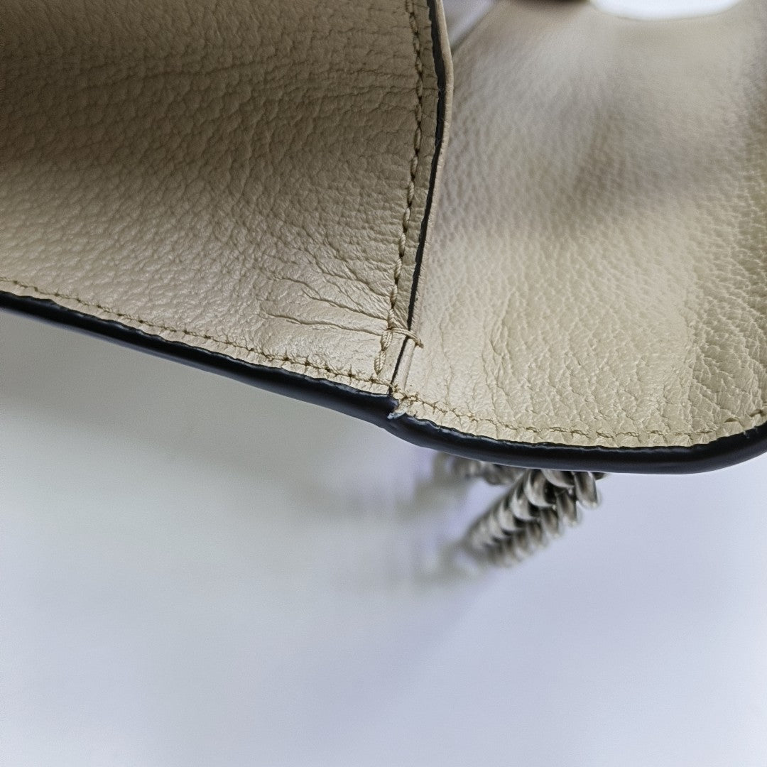 Dionysus Mini Monogram Coated Canvas Beige