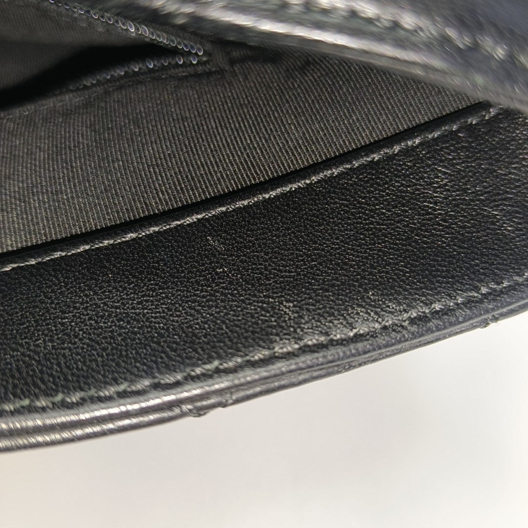 Quilted Calfskin Bucket Bag Black