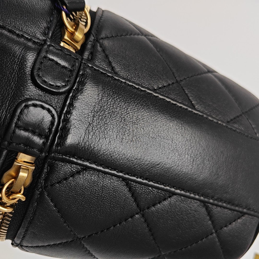 Quilted Lambskin Black