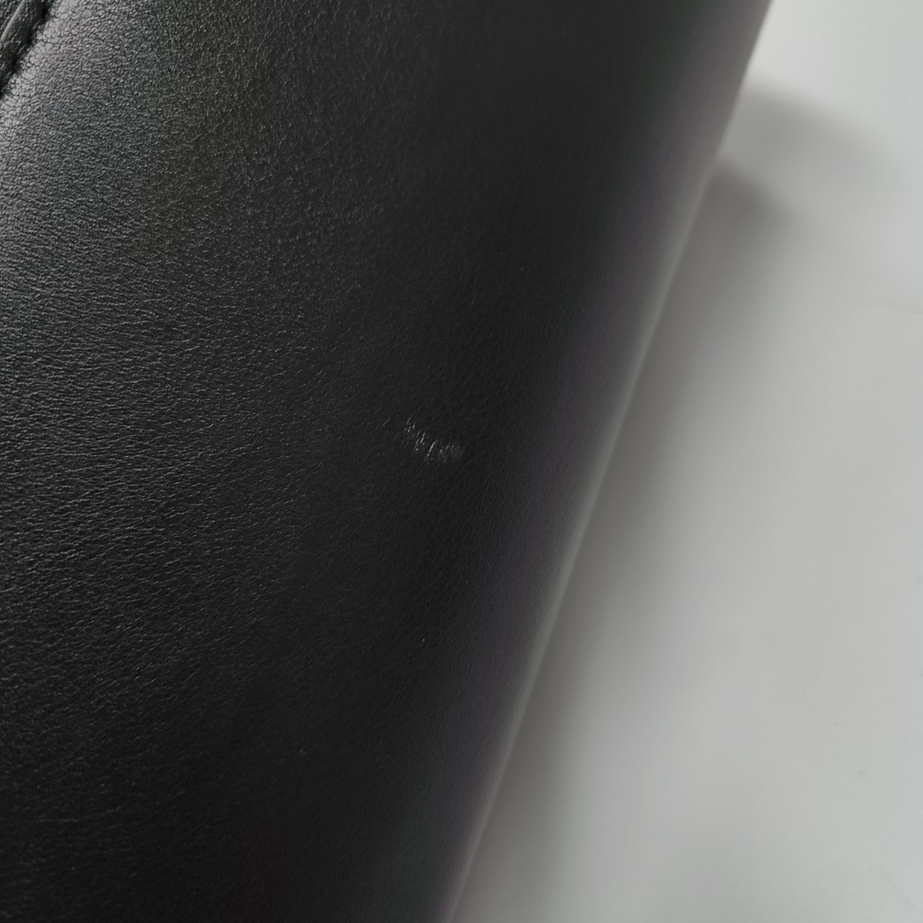 Calfskin Top Handle Bag Black