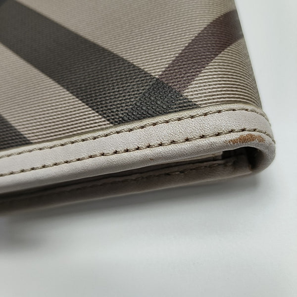 Coated Canvas Wallet Gray