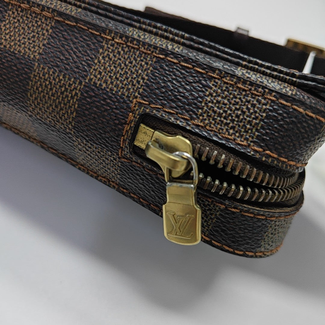GÉRONIMOS Damier Ebene Coated Canvas Brown