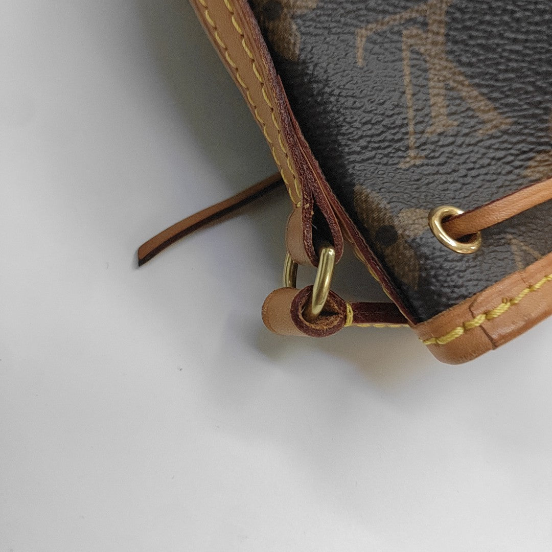 NÉONOÉ Nano Monogram Coated Canvas Brown