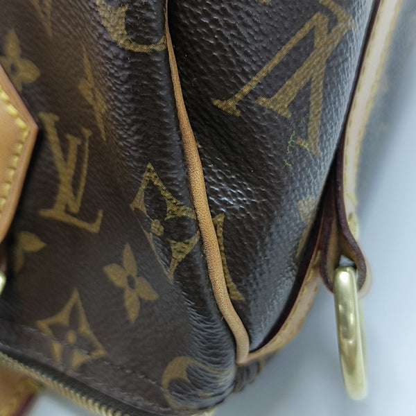 SPEEDY 25 Monogram Coated Canvas Brown