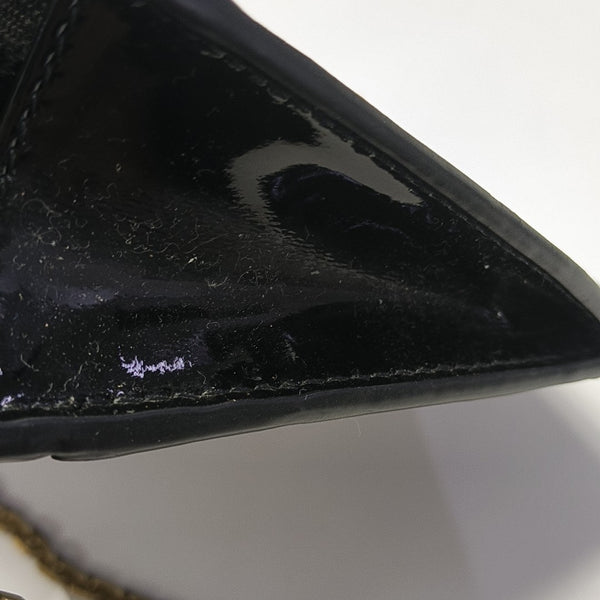 Saddle Mini Patent Leather Black