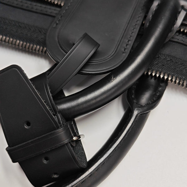 KEEPALL 55 Monogram Coated Canvas Black