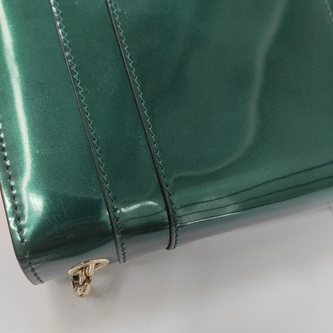 SERPENTI FOREVER Small Patent Leather Green