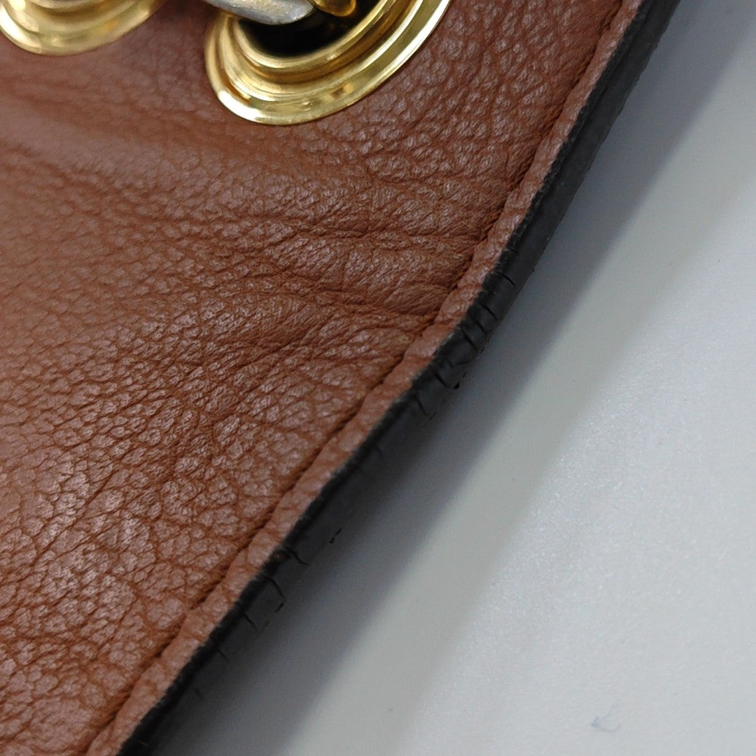 MARCEAU Monogram Coated Canvas Brown