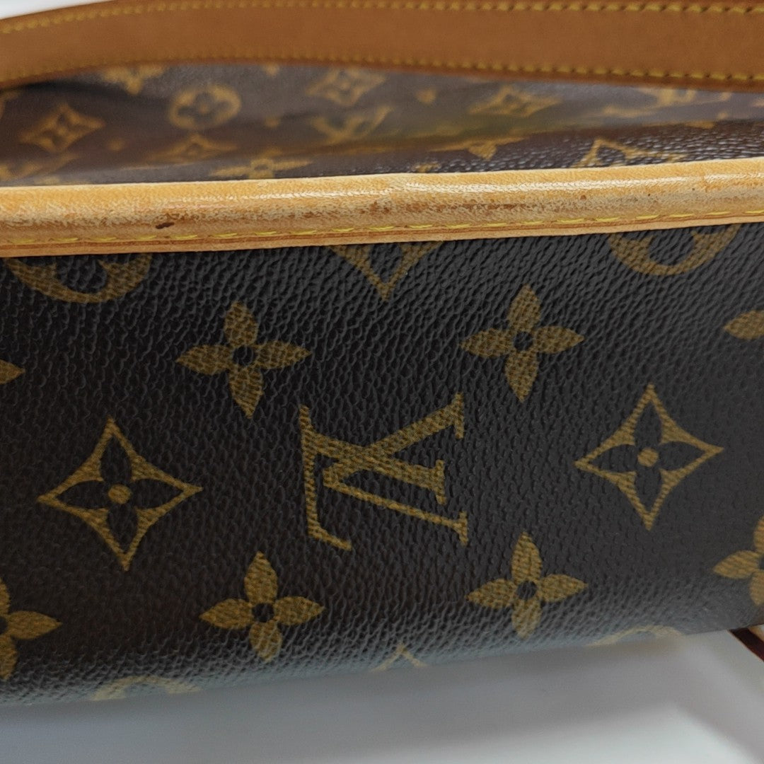 SAC GIBECIERE PM Monogram Coated Canvas Brown