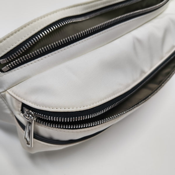 Fabric Belt Bag White