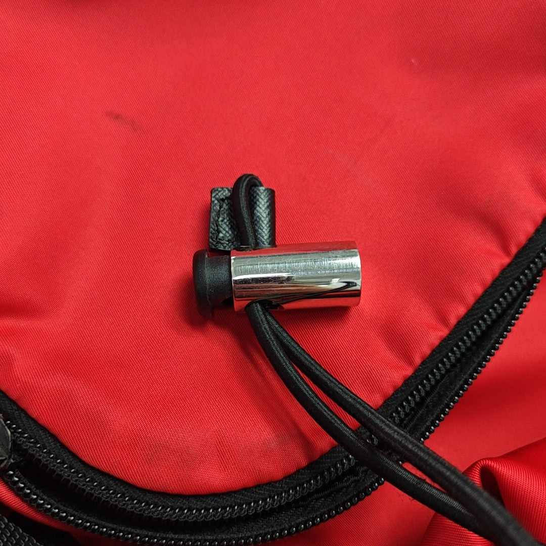 Nylon Backpack Red