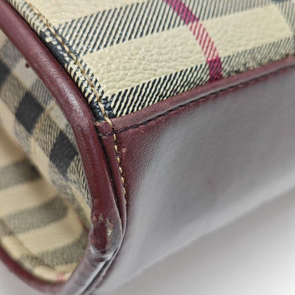 Coated Canvas Tote Bag Beige