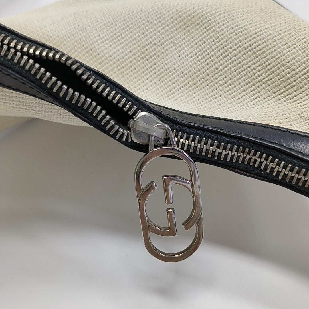 Fabric Top Handle Bag White