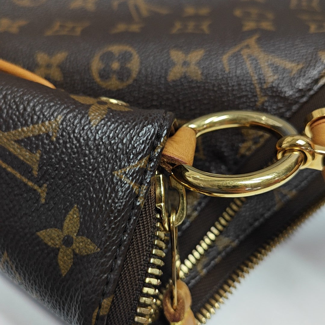 SULLY MM Monogram Coated Canvas Brown