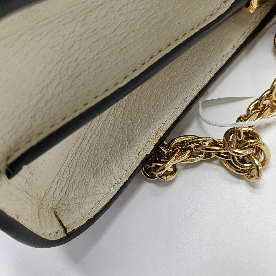 Ophidia Small Calfskin White