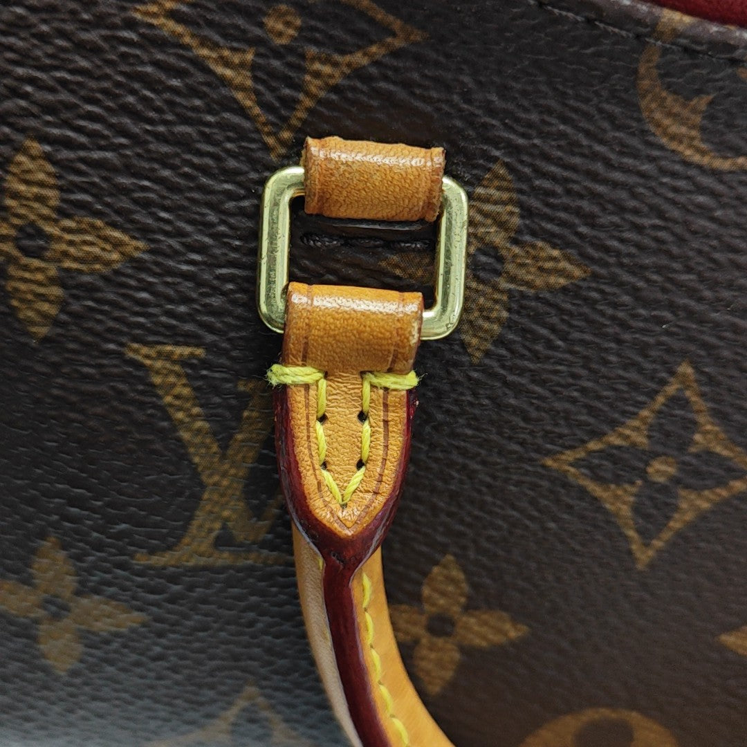 PALLAS Nano Monogram Coated Canvas Brown