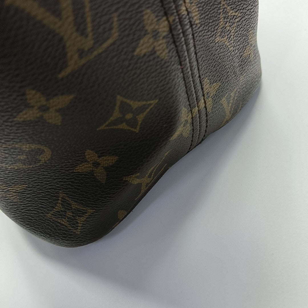 NEVERFULL MM Monogram Coated Canvas Brown