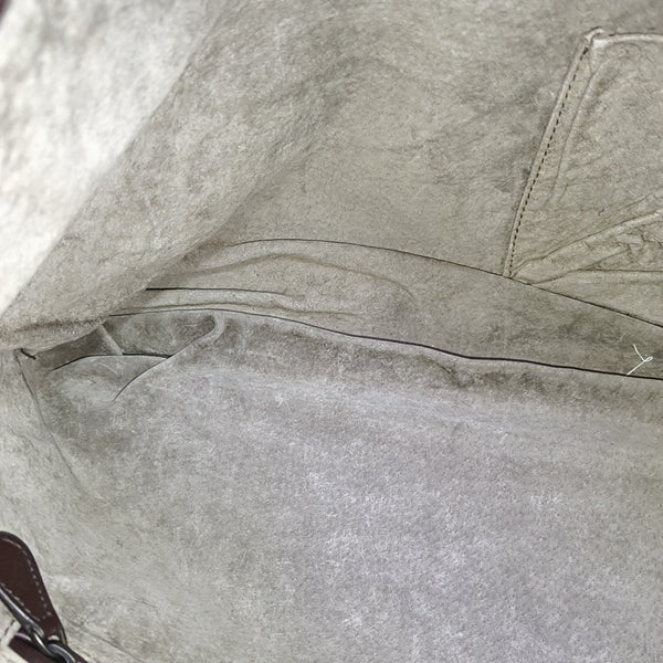 Calfskin Shoulder Bag Brown