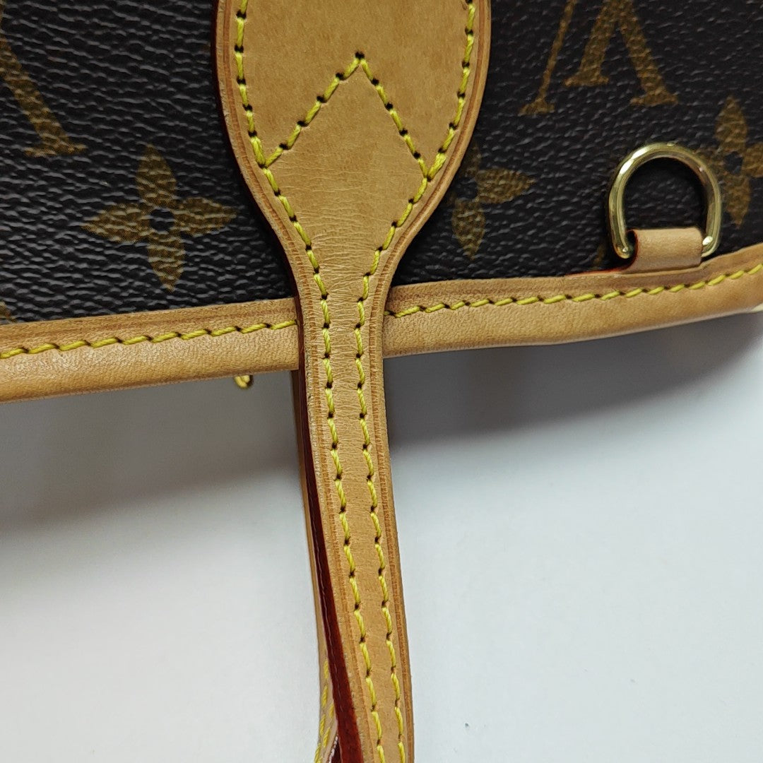 NEVERFULL BB Monogram Coated Canvas Brown