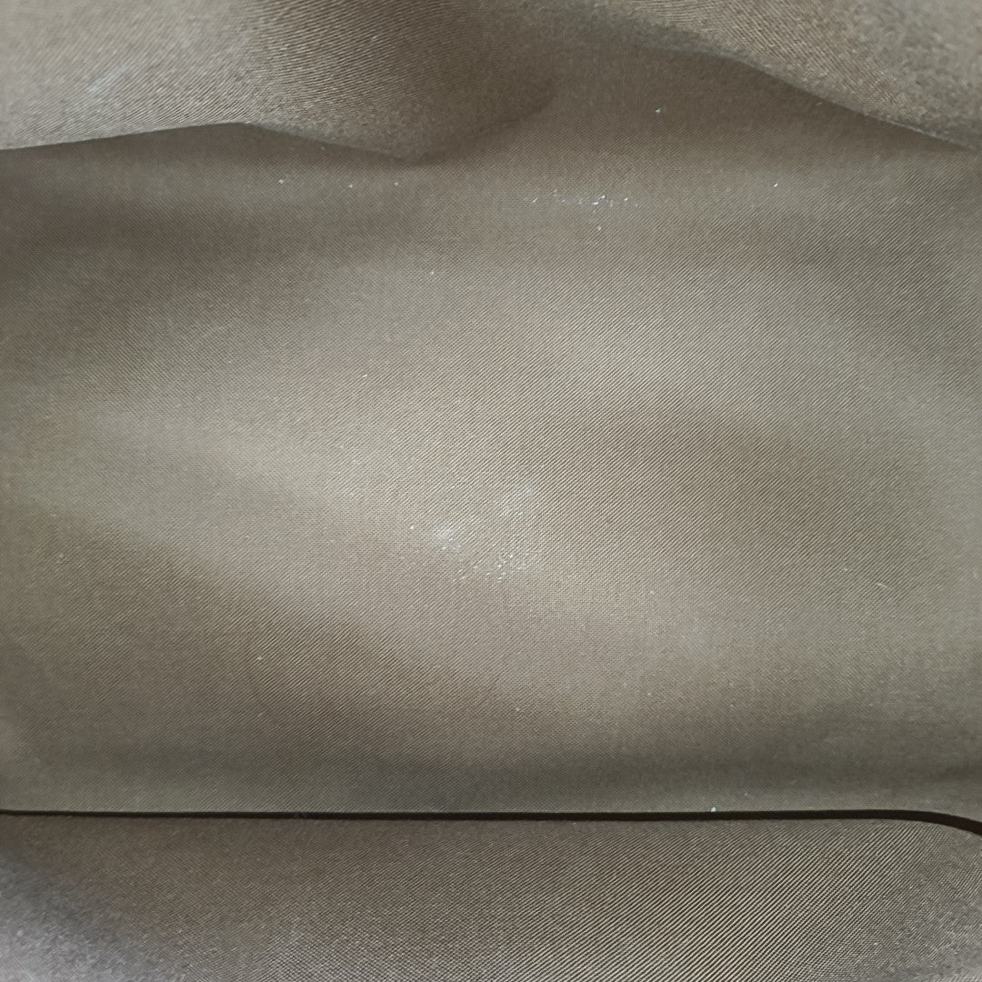 Monogram Coated Canvas Top Handle Bag Brown