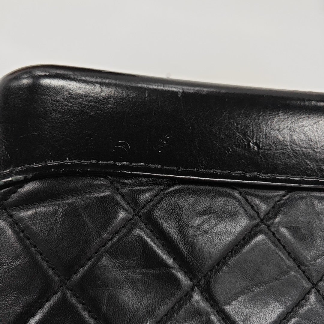 GABRIELLE Small Quilted Calfskin Black