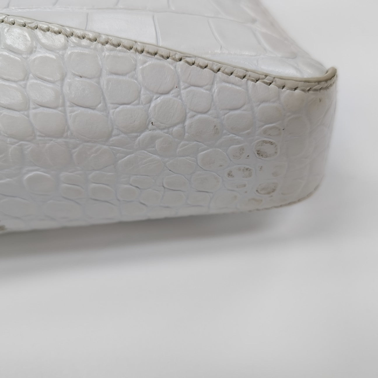 Calfskin Shoulder Bag Small White