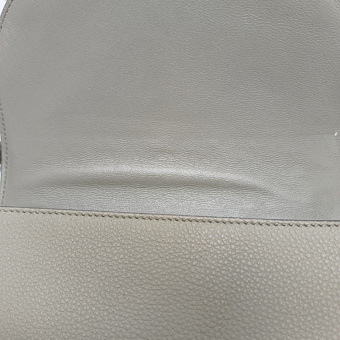 TROTTEUR Small Calfskin Gray