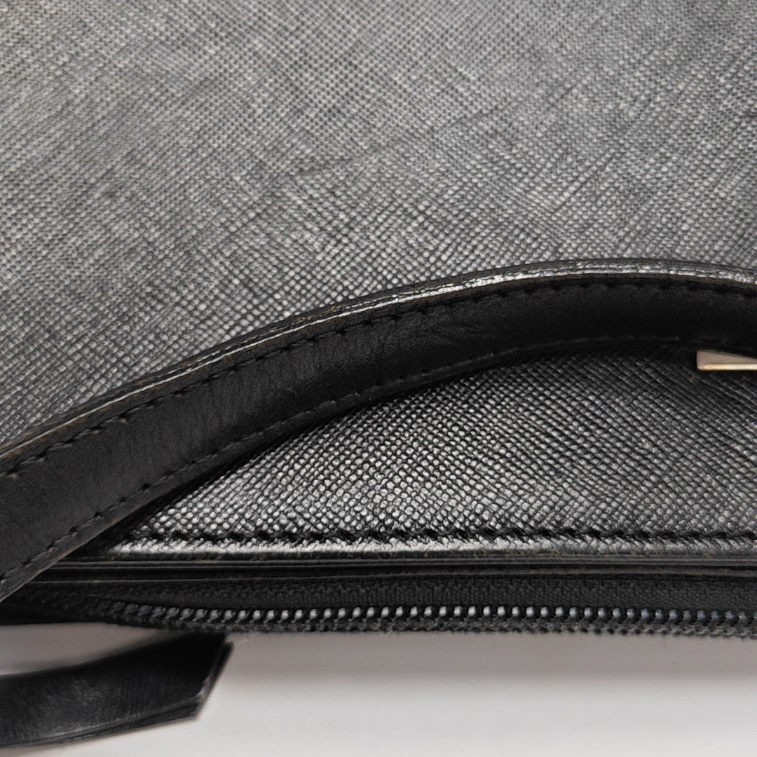 Calfskin Top Handle Bag Black