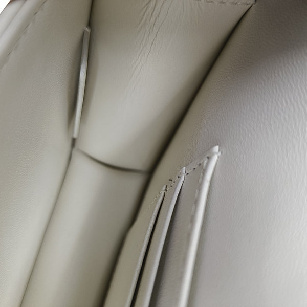 Miss Caro Cannage Lambskin White