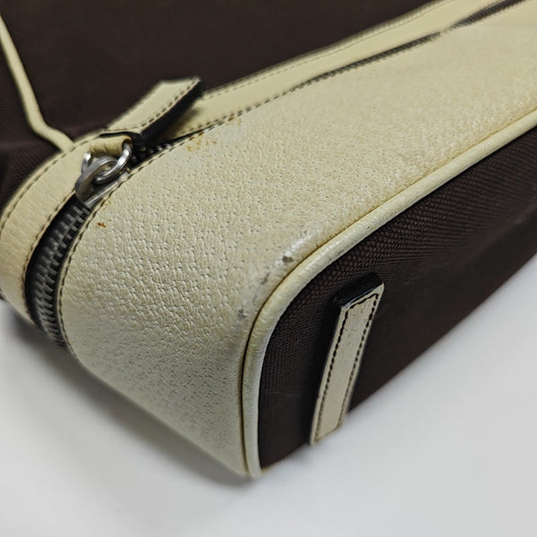 Canvas Top Handle Bag Brown