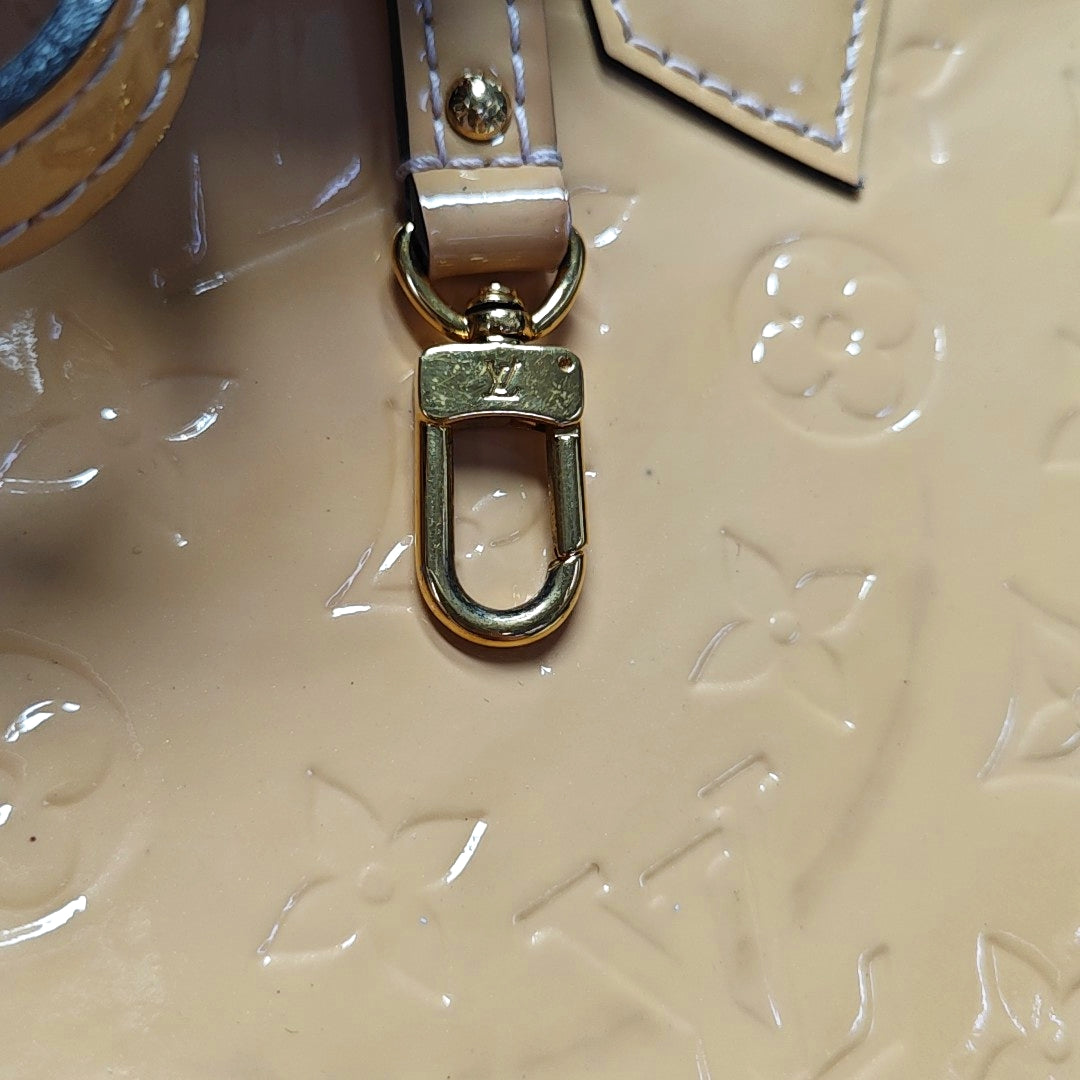 ALMA BB Monogram Patent Leather Yellow