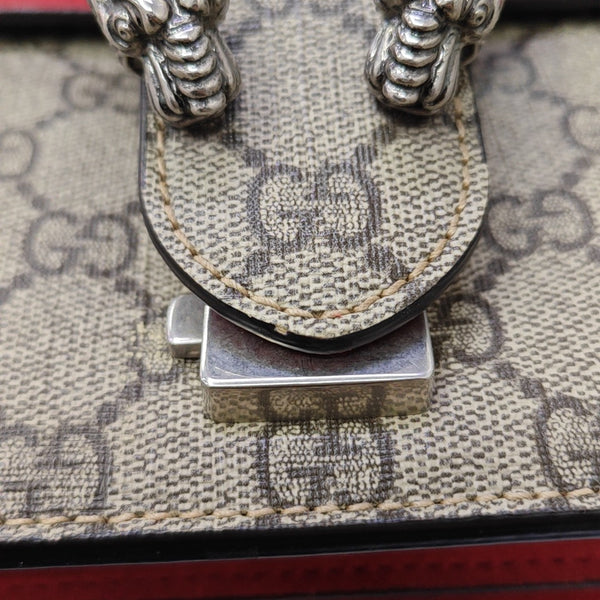 Dionysus Small Monogram Coated Canvas Black