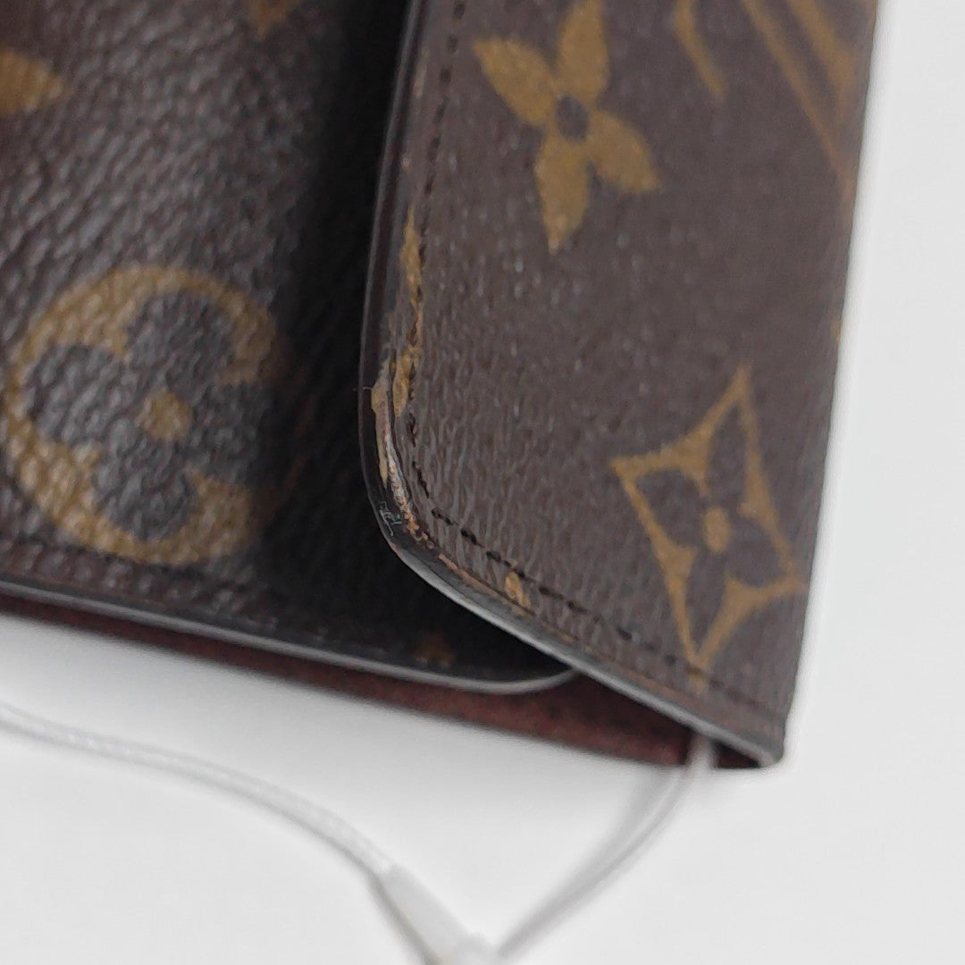 Monogram Coated Canvas Key Pouch Brown