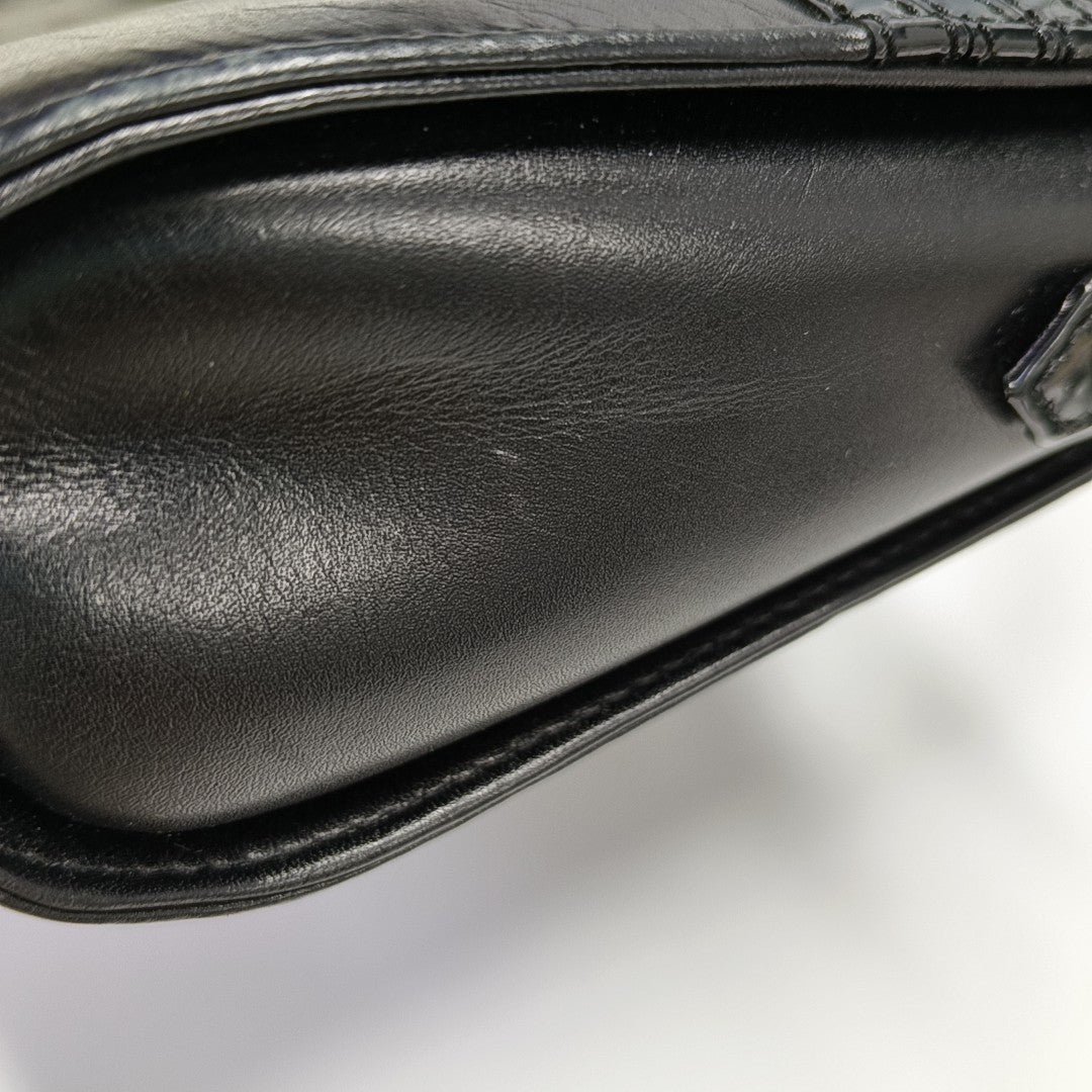 Calfskin Shoulder Bag Black
