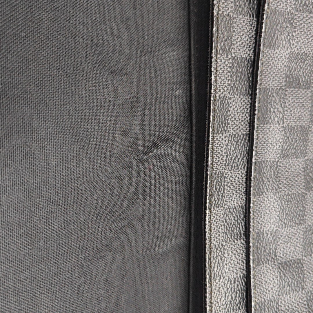 DISTRICT PM Damier Graphite Coated Canvas Gray