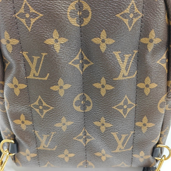 PALM SPRINGS Mini Monogram Coated Canvas Brown