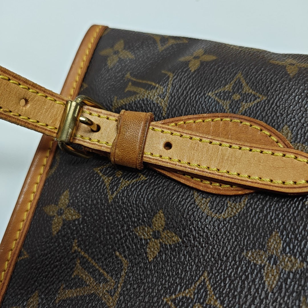 BUCKET PM Monogram Coated Canvas Brown