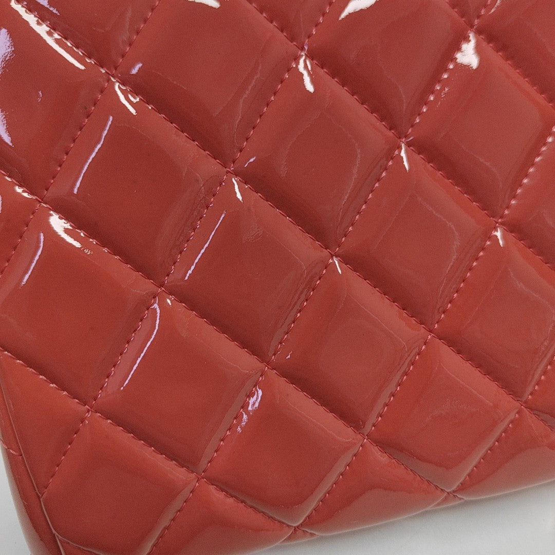 Quilted Patent Leather Pink