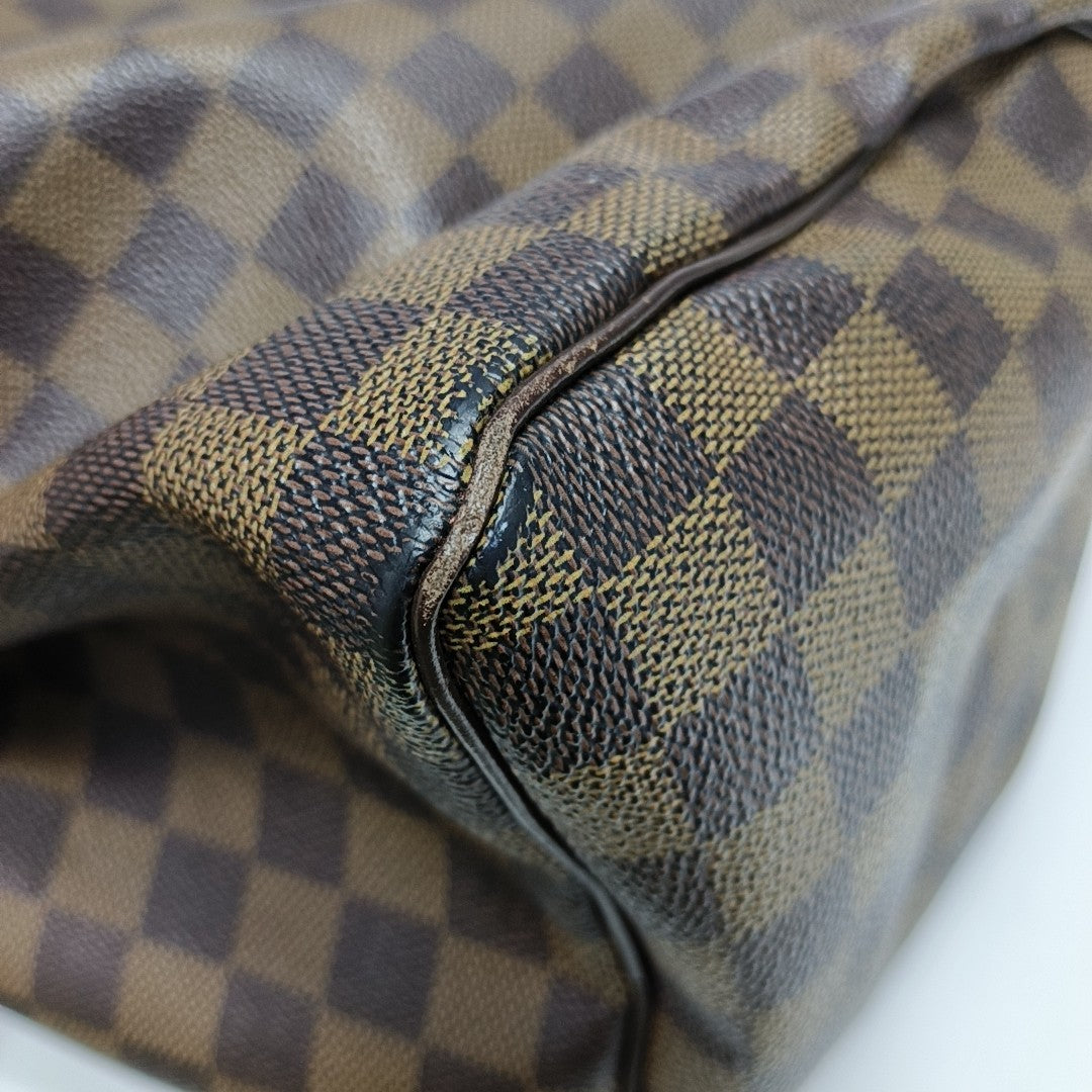SPEEDY 30 Damier Ebene Coated Canvas Brown