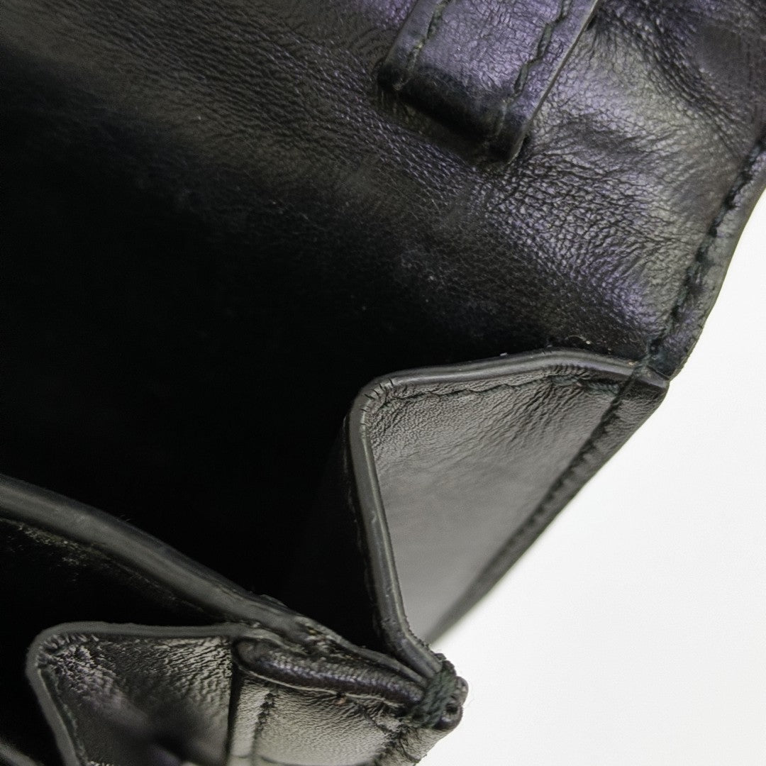 Sharp Quilted Calfskin Black