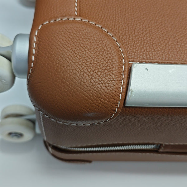Calfskin Luggage Brown