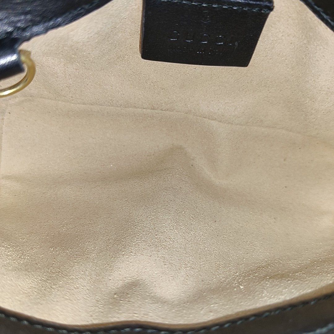 GG Marmont Mini Quilted Calfskin Black