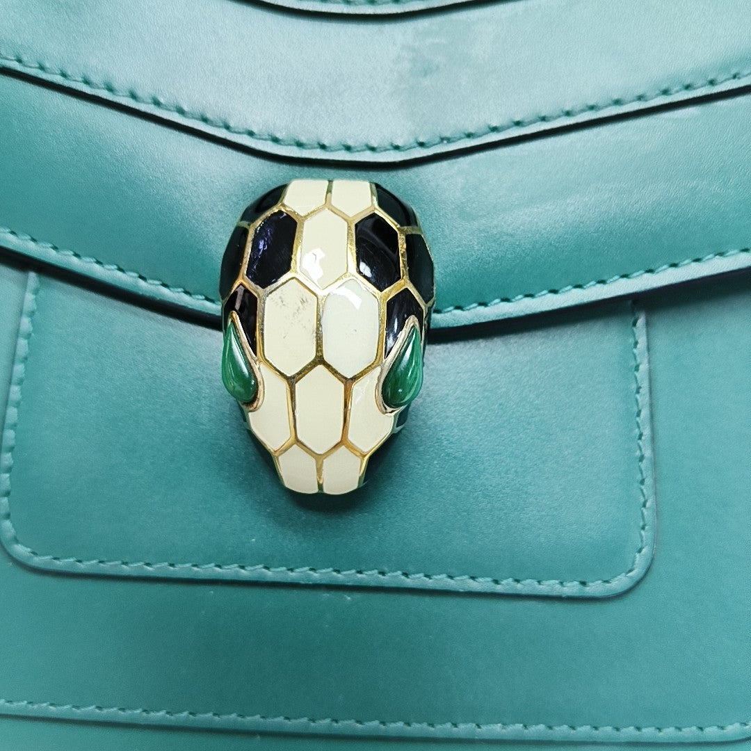 SERPENTI FOREVER Small Calfskin Green