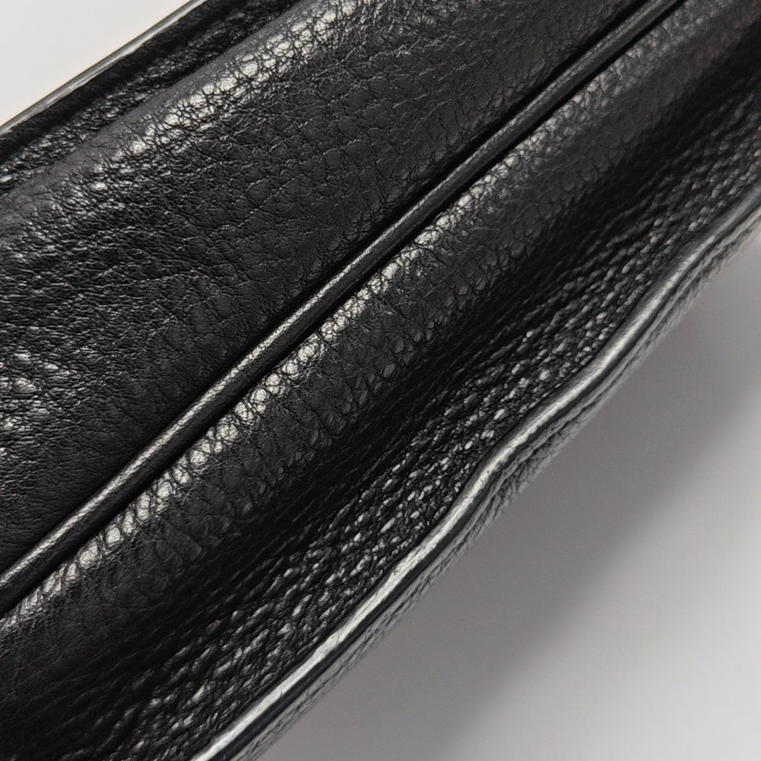 Calfskin Shoulder Bag Black