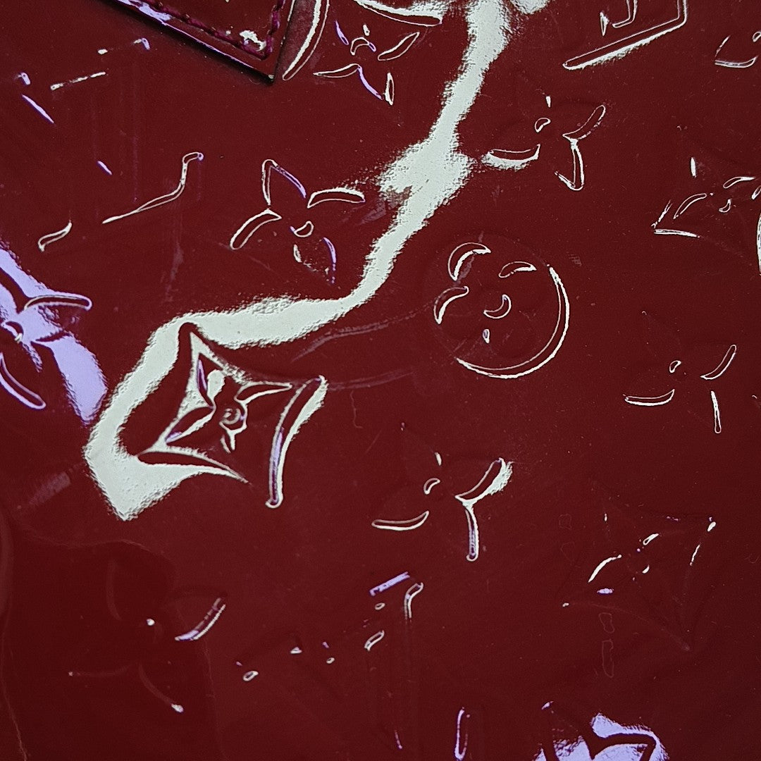 ALMA PM Monogram Patent Leather Red