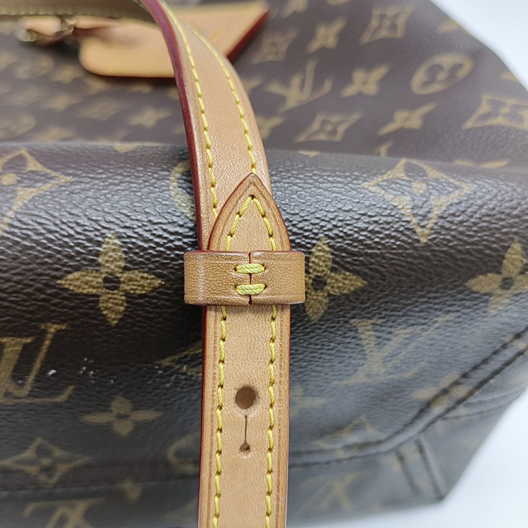 ATLANTIS Monogram Coated Canvas Brown