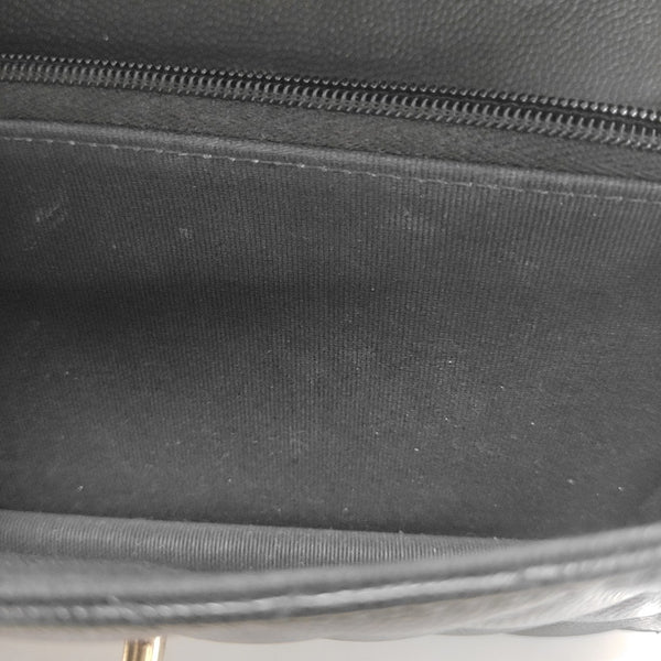 WOC Quilted Grained Calfskin Black
