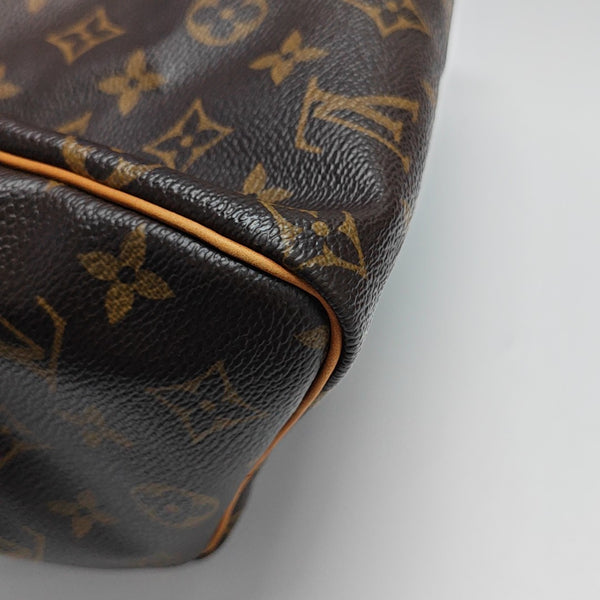 SPEEDY 25 Monogram Coated Canvas Brown