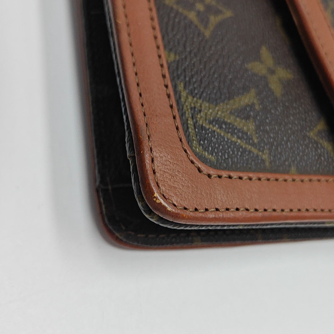 DAME GM Monogram Coated Canvas Brown