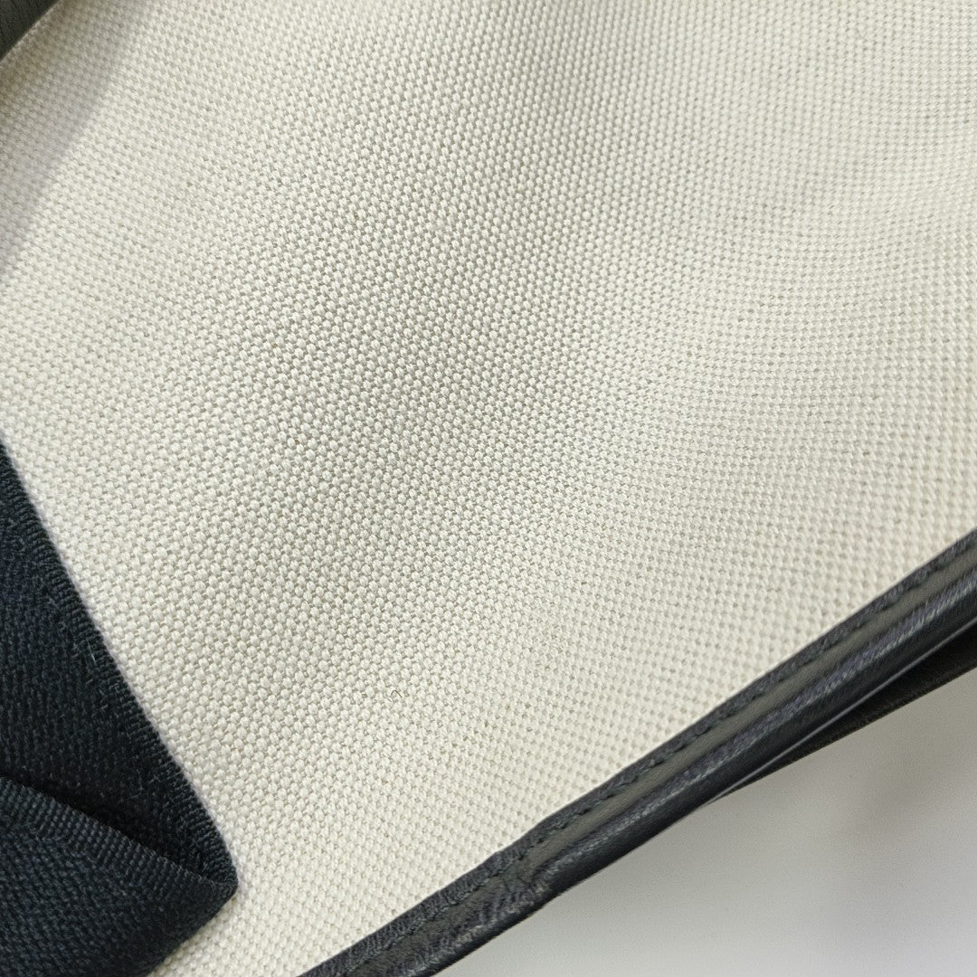 Navy Small Canvas White